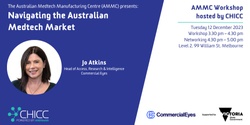 Banner image for AMMC Workshop hosted by CHICC: Navigating the Australian MedTech Market