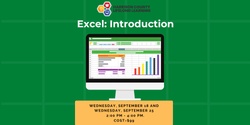 Banner image for Excel: Introduction