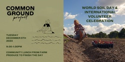 Banner image for World Soil Day & International Volunteer Celebration 
