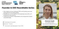 Banner image for Founder and CEO Roundtable Series 