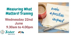 Banner image for Measuring what matters! Is anyone better off? Training - 22nd June 2022