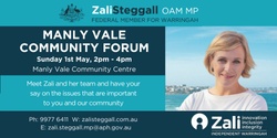 Banner image for Manly Vale Community Forum with Zali