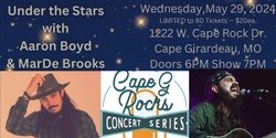 Banner image for Under the Stars with MarDe Brooks and Aaron Boyd by Cape G Rocks