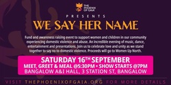 Banner image for We Say Her Name