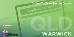 Banner image for Online Tools to Secure Grants - Warwick