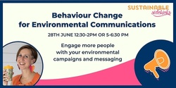 Banner image for Behaviour Change for Environmental Communications 