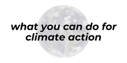 Banner image for What you can do for climate action