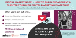 Banner image for Digital Marketing 101 – How to build engagement & clientele through digital marketing platforms- Port Macquarie