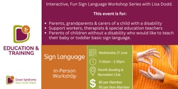 Banner image for DSNSW Penrith Interactive, Fun Sign Language Workshop with Lisa Dodd