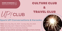 Banner image for UP! Club Culture & Travel Club: Spark UP! Conversations & Karaoke