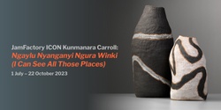 Banner image for Exhibition Opening: JamFactory ICON Kunmanara Carroll: Ngaylu Nyanganyi Ngura Winki (I Can See All Those Places)