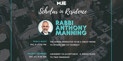 Banner image for MJE Scholar In Residence: Rabbi Anthony Manning