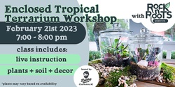 Banner image for (SOLD OUT) Enclosed Tropical Terrarium Workshop at Frothy Beard Brewing (Charleston, SC)