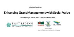 Banner image for Enhancing Grant Management with Social Value
