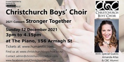 Banner image for Christchurch Boys' Choir Concert - Stronger Together