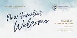 Banner image for New Families Welcome