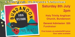 Banner image for A Taste Of Folk - A Bundanoon Folk Festival Fundraising Event