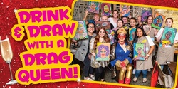 Banner image for Drink and Draw with a Drag Queen Workshop RHODES 