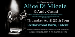 Banner image for Alice Di Micele & Andy Casad at Cedarwood Barn