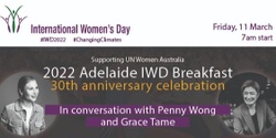 Banner image for 2022 Adelaide International Women's Day Breakfast