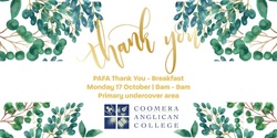 Banner image for PAFA | Thank you Breakfast