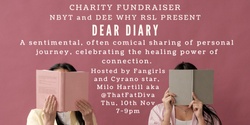 Banner image for Dear Diary - A sentimental, often comical sharing of personal journey, celebrating the healing power of connection.