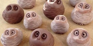 Monday 16th at the Paintbox: Air Dry Clay Owl jars, 10 - 12