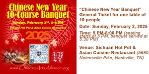 General Tickets for one table of 10 people (purchased from by Sat. Jan 25, 2025)