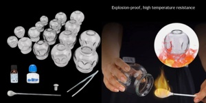 Glass Fire Cupping Set (16pc)