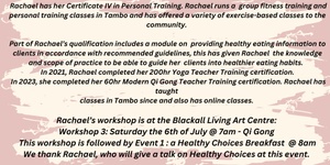 WORKSHOP 3 BCA Non Member Qi Gong With Rachael (Workshops 3)