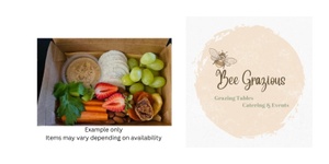 Bee Grazious Vegan or Vegetarian Grazing Box for 2ppl