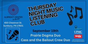 September 19 Reserved Table - Prairie Dogma/Cass and Bailout