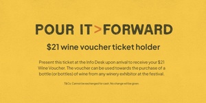 Tasting Ticket - SATURDAY - incl. $21 Wine Voucher.