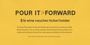 Tasting Ticket - SUNDAY - incl. $16 Wine Voucher.