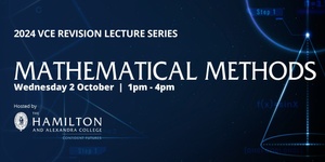Mathematical Methods: Wed 2 Oct 1pm