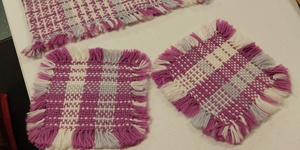 Class 7 - Colour & Weave dishcloth (part 3) Weaving - 15 Apr