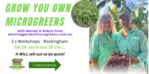 MicroGREEN Kit & Workshop with Mandy & Robyn! 