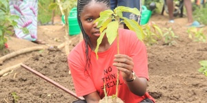 We send 100% to FREE local education supporting permaculture and rewiliding projects run by young women in refugee settlements and villages in East Africa. 