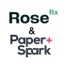 RoseRx Health + Paper and Spark's logo