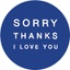 Sorry Thanks I Love You.'s logo