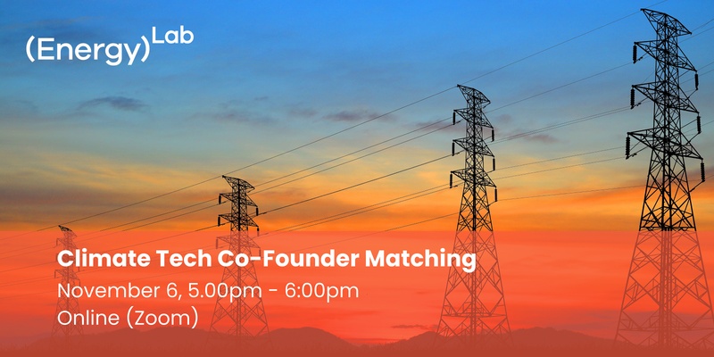 Climate Tech Co-founder Matching - Online