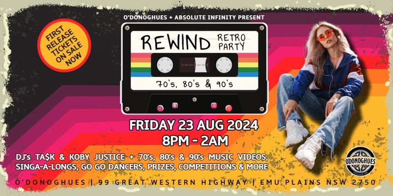 REWIND Retro Party @ O'Donoghues