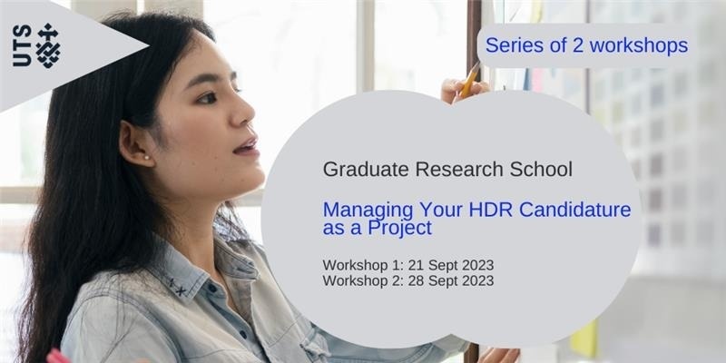 Managing Your HDR Candidature as a Project