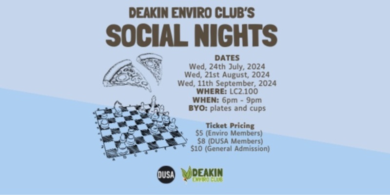 Deakin Enviro Club T2 Social Nights