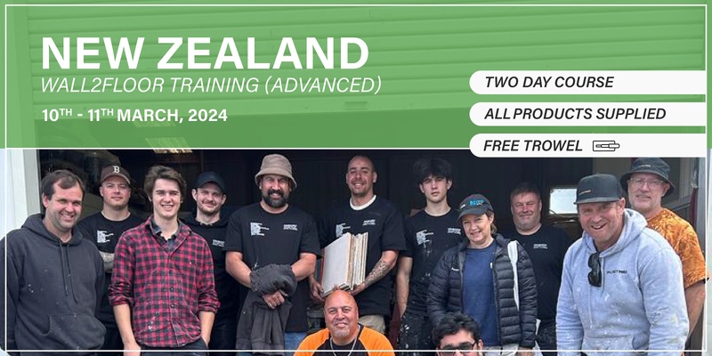 New Zealand Wall2Floor Training (10th - 11th March 2024) (Advanced Course)
