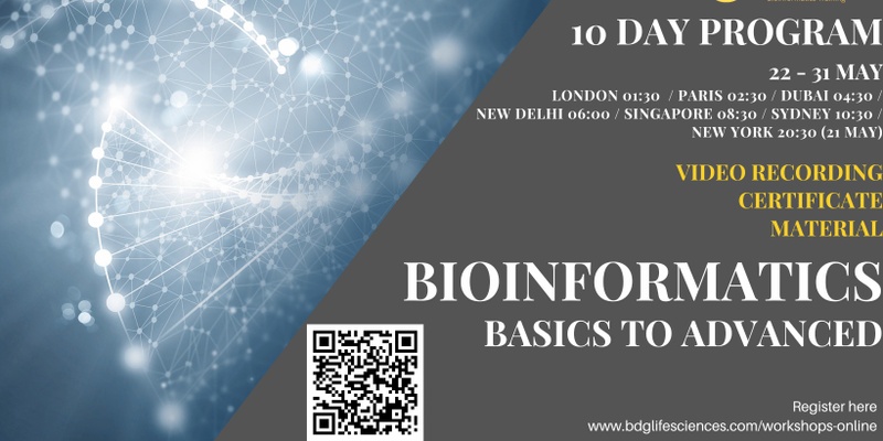 Bioinformatics 10 Day Certificate Online Training