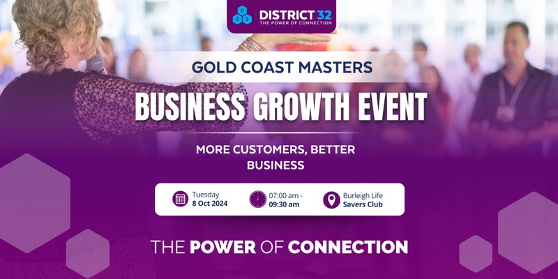 District32 Business Networking Gold Coast – Masters Circle Launch - Tue 08 Oct