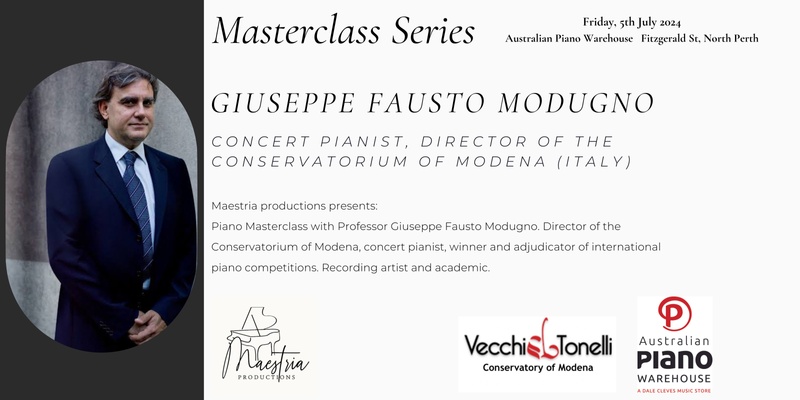 Piano Masterclass with Professor Giuseppe Fausto Modugno