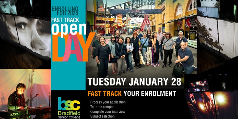 Fast Track Open Day & Onsite Tour - Tuesday 28 January