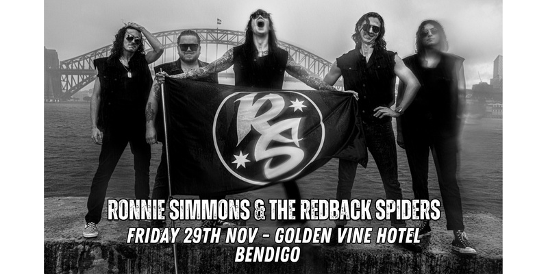 Ronnie Simmons & The Redback Spiders Golden Vine Bendigo